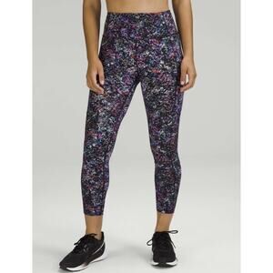 Lululemon Fast and Free High-Rise Leggings in Floral‎ Spray Multi Size 4